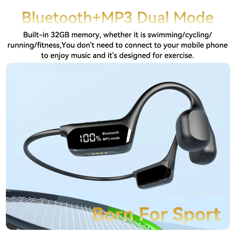 Xiaomi IPX8 Waterproof Swimming Bone Conduction Wireless Headphone Bluetooth 32GB MP3 Player Hifi Bass Music Sports Earphones