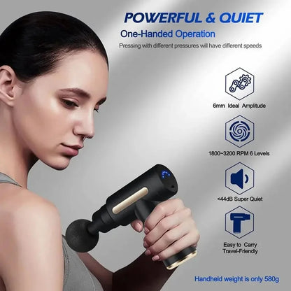 Xiaomi USB Mini Massage Gun Fascia Machine Muscle Relaxation Vibrating Gun Rod Massage Fitness Equipment Neck Grab Fascia Gun